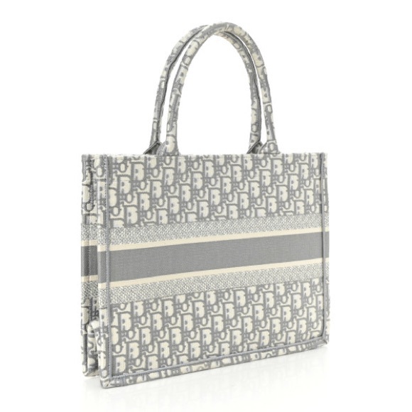 Christian Dior Oblique Medium Book Tote in Grey - Picture 2 of 10